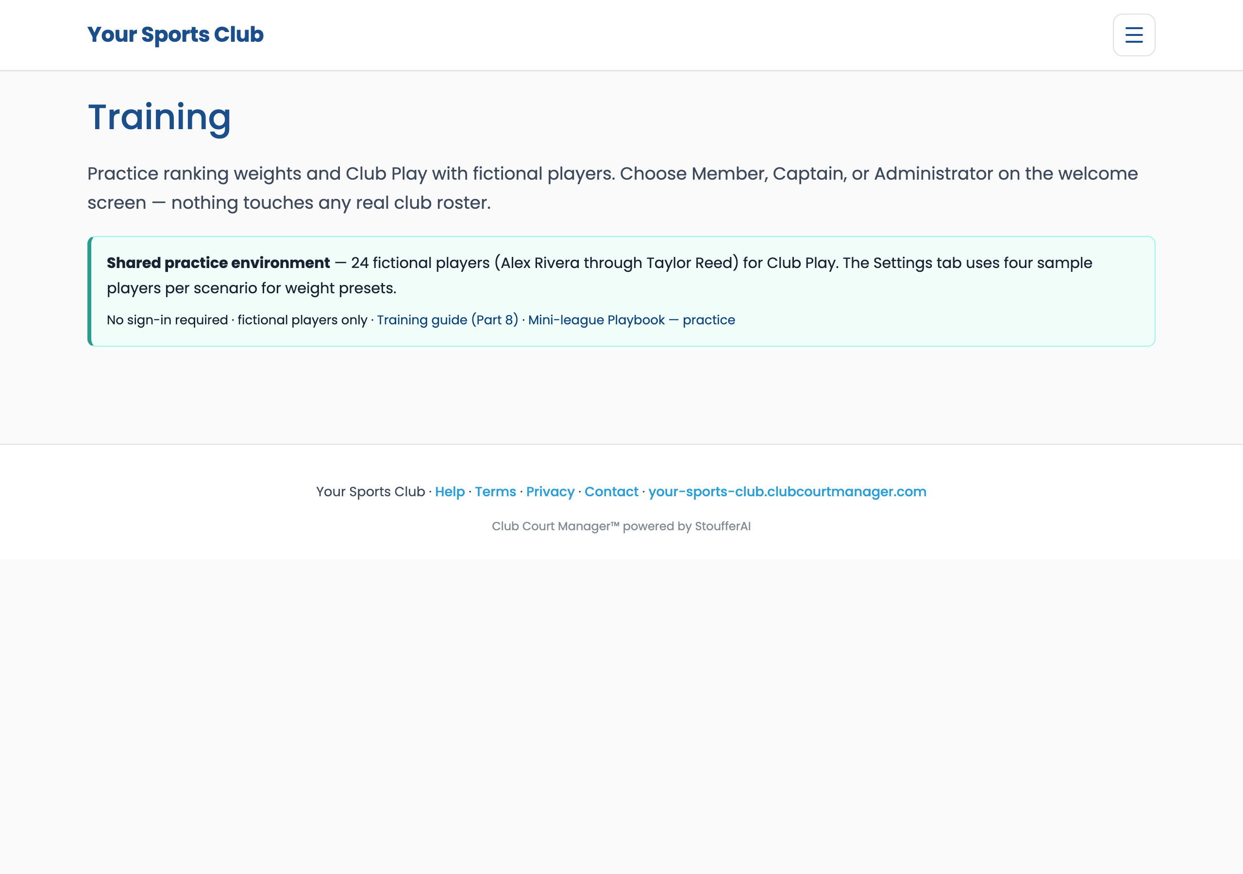 Club Rankings leaderboard with sport tabs